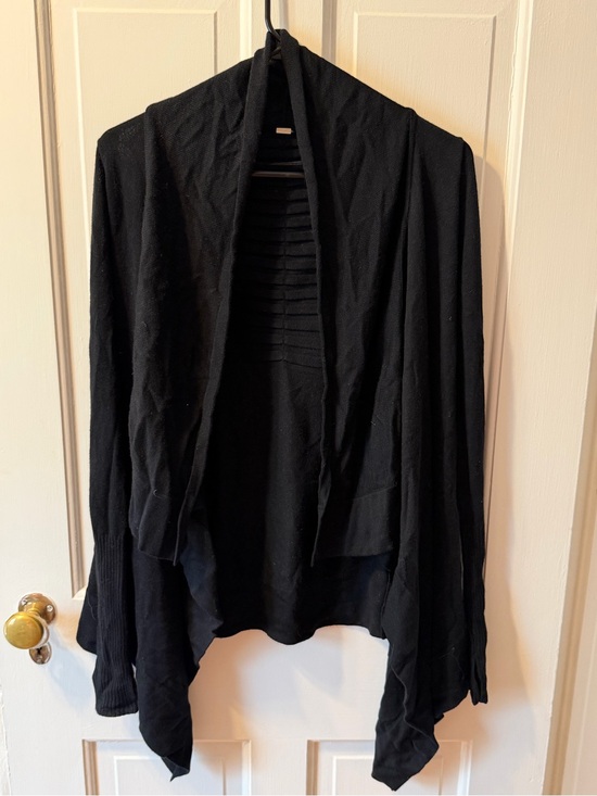 lululemon athletica Sweaters - lululemon athletica Black Open-Front Draped Cardigan